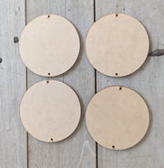 4" Circle Ornies